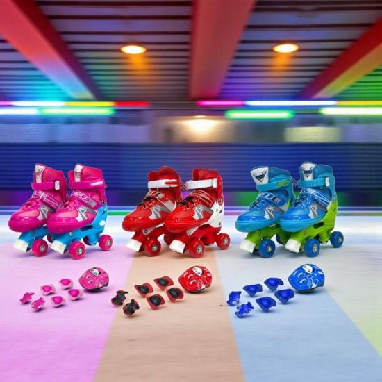 صورة سكيت أربع كفر مع أدوات السلامة